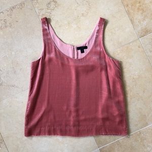 J. Crew velvet dusty rose tank top Size XS
